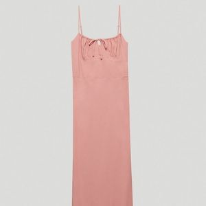 Aritzia Bellow dress size 10 fits very small  heirloom pink wilfred